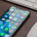 Smartphone on a desk